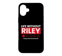 Custodia per iPhone 16 Plus Life Without Riley Boring non consiglierebbe una recensione divertente