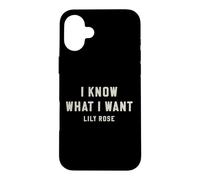 Custodia per iPhone 16 Plus Lily Rose So cosa voglio audace