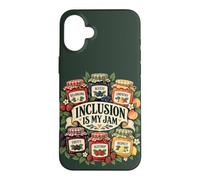 Custodia per iPhone 16 Plus L'inclusione è la mia i diversità per insegnanti di marmellata