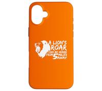 Custodia per iPhone 16 Plus Lion Roar Animali Selvaggi Safari Natura Appassionato