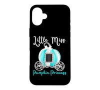 Custodia per iPhone 16 Plus Little Miss Pumpkin Princess Royal Carrozza divertente per bambina