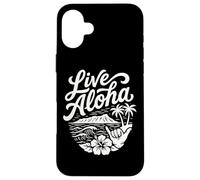 Custodia per iPhone 16 Plus Live Aloha Shaka Surf Wave Ibisco Hawaii DiamondHead Art