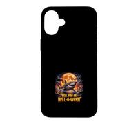 Custodia per iPhone 16 Plus Lo squalo di Halloween ti manda all'inferno su Ween Moon