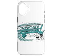 Custodia per iPhone 16 Plus Logo vintage in gomma alla menta verde di Kevin Smith Clerks 3 Chewlie