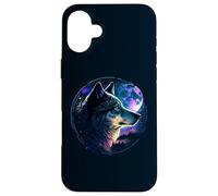 Custodia per iPhone 16 Plus Lone Wolf Moon Howling Wolf Pack Head Wolves Howl