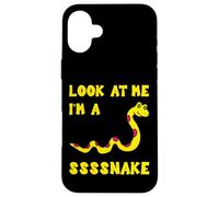 Custodia per iPhone 16 Plus Look At Me I'm A Snake Kids Carino Ragazzo Ragazza Bambino