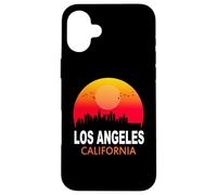 Custodia per iPhone 16 Plus Los Angeles California State USA Vintage Sunset Retro City