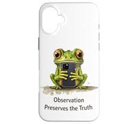 Custodia per iPhone 16 Plus L'osservazione preserva l'osservatore della rana della verità