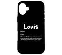 Custodia per iPhone 16 Plus Louis Definition Personalized Name Custom Costume For Louis