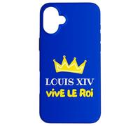 Custodia per iPhone 16 Plus Louis XIV Vive le Roi de France Couronne Histoire Versailles