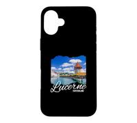 Custodia per iPhone 16 Plus Lucerna Svizzera Souvenir Lucerna