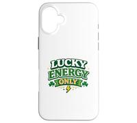 Custodia per iPhone 16 Plus Lucky Energy Only 17 marzo Irish Party Clover St Patricks