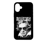 Custodia per iPhone 16 Plus Ludwig van Beethoven - Compositore divertente retrò Pop Art Music