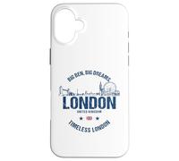 Custodia per iPhone 16 Plus Luoghi d'interesse di Londra Viaggio nel Regno Unito