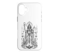 Custodia per iPhone 16 Plus Maat Feather Verità Antico Egitto Equilibrio Mito Arte