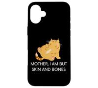 Custodia per iPhone 16 Plus Madre gatto Io sono solo pelle e ossa
