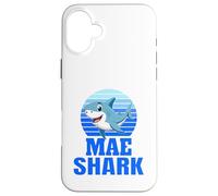 Custodia per iPhone 16 Plus Mae Shark Family Reunion Squad Nome Cognome