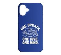 Custodia per iPhone 16 Plus Maglia apnea: One Breath - One Dive, One Mind. Apnea