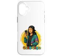 Custodia per iPhone 16 Plus maglia mona lisa style design