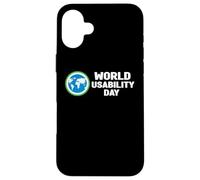 Custodia per iPhone 16 Plus Maglia per la Giornata Mondiale dell'Usabilità - Giorn