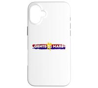 Custodia per iPhone 16 Plus Maglietta genoa gente di mare, cuori rossoblu zena grifone