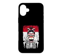 Custodia per iPhone 16 Plus Maglietta grafica ispirata all'Egitto per uno stile quotidiano