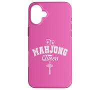 Custodia per iPhone 16 Plus Mahjong Queen of Tiles Mahjong Queen Crown It's Mahjong Time