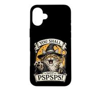 Custodia per iPhone 16 Plus Maine Coon Cat Wizard You Shall Not PSPS Fantasy Magic
