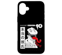Custodia per iPhone 16 Plus Manga Horror Anime Style Design Giapponese Edgy Ghostly Demon