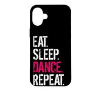 Custodia per iPhone 16 Plus Mangia Dormi Danza Ripeti