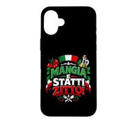 Custodia per iPhone 16 Plus Mangia e Statti Zitto - Funny Italian Food Lover Italia