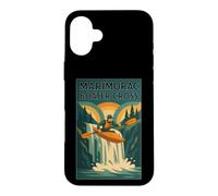 Custodia per iPhone 16 Plus Marimorac Boater Cross Poster Kayak