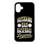 Custodia per iPhone 16 Plus Marito Papà Baseball Leggenda Padri Giorno