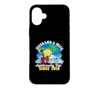 Custodia per iPhone 16 Plus Marito & Viaggio di anniversario della moglie dal 2018 Brasile