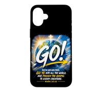 Custodia per iPhone 16 Plus Mark 16:15 Go Into All The World and Preach The Gospel