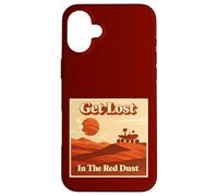 Custodia per iPhone 16 Plus Mars Rover Get Lost In The Red Dust Retro Space Exploration