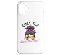 Custodia per iPhone 16 Plus Matching Girls Trip Seven Mile Beach Disordinato Hair Chignon
