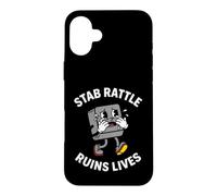 Custodia per iPhone 16 Plus Mechanical Keyboard Stab Rattle Ruins Lives Custom Keeb