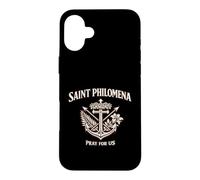 Custodia per iPhone 16 Plus Medaglia di Santa Filomena Religioso Charm per Devographic