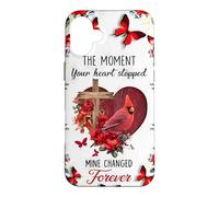 Custodia per iPhone 16 Plus Memorial Cardinal Il momento in cui il tuo cuore si è fermato per sempre Arte