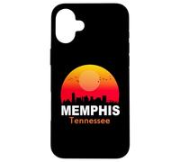 Custodia per iPhone 16 Plus Memphis Tennessee Vintage Sunset Retro City State USA