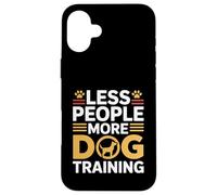 Custodia per iPhone 16 Plus Meno persone Più addestramento per cani