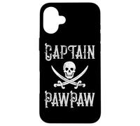 Custodia per iPhone 16 Plus Mens Boat Capitan PawPaw - canottaggio nonno nautico regalo