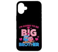 Custodia per iPhone 16 Plus Men's Boys Kids I'm Going To Be A Big Brother Graphic Design