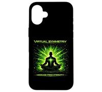 Custodia per iPhone 16 Plus Messaggio di simmetria virtuale dall'arte della meditazione cosmica dell'eternità
