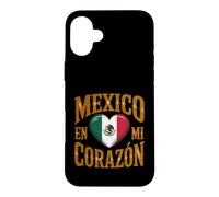 Custodia per iPhone 16 Plus Messico en Mi Corazon Orgoglio messicano