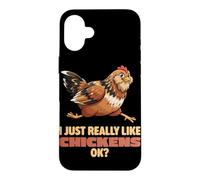 Custodia per iPhone 16 Plus Mi piacciono davvero i polli Ok Farm Easter Egger Pollo