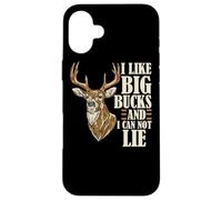 Custodia per iPhone 16 Plus Mi piacciono i Big Bucks e non posso mentire Buck Caccia