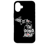 Custodia per iPhone 16 Plus Michigan Euchre Pick It Up I'm Going Alone - Gioco di carte