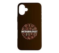 Custodia per iPhone 16 Plus Microbiologo - Microbiologia e Virologia Distressed Design